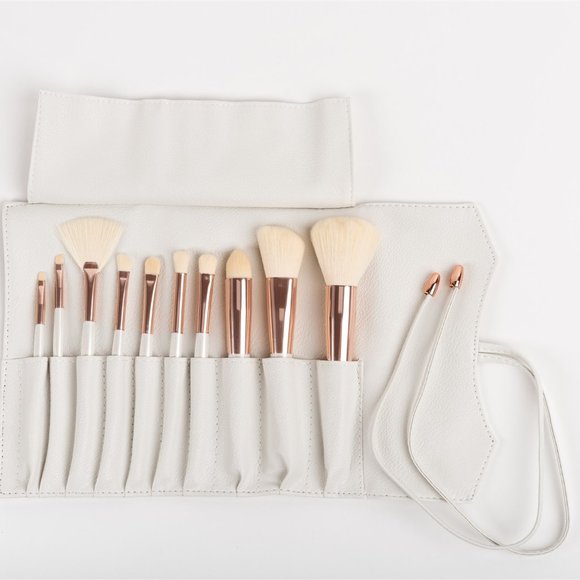 ROSE GOLD 10-Piece Luxury Makeup Brush Set - Picture 6 of 9